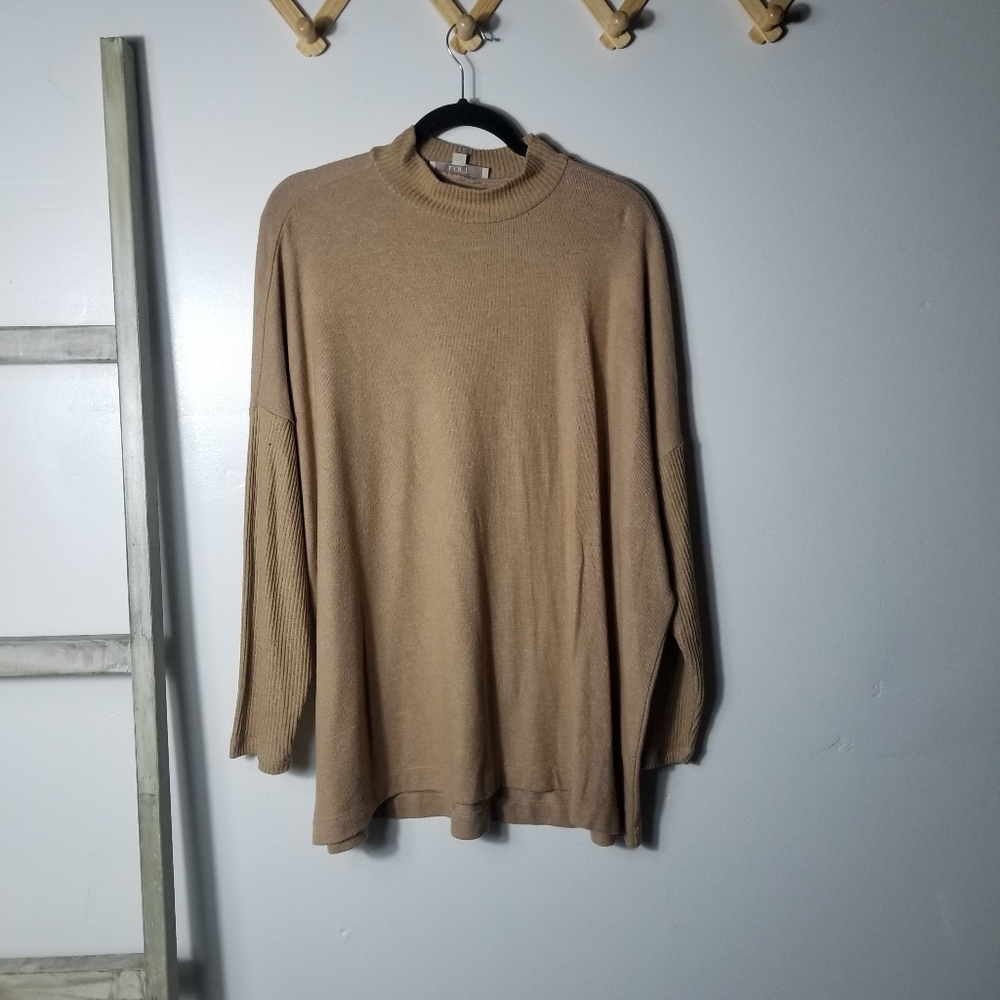 LOFT WOMEN'S BROWN OVERSIZED SWEATER SIZE XL
